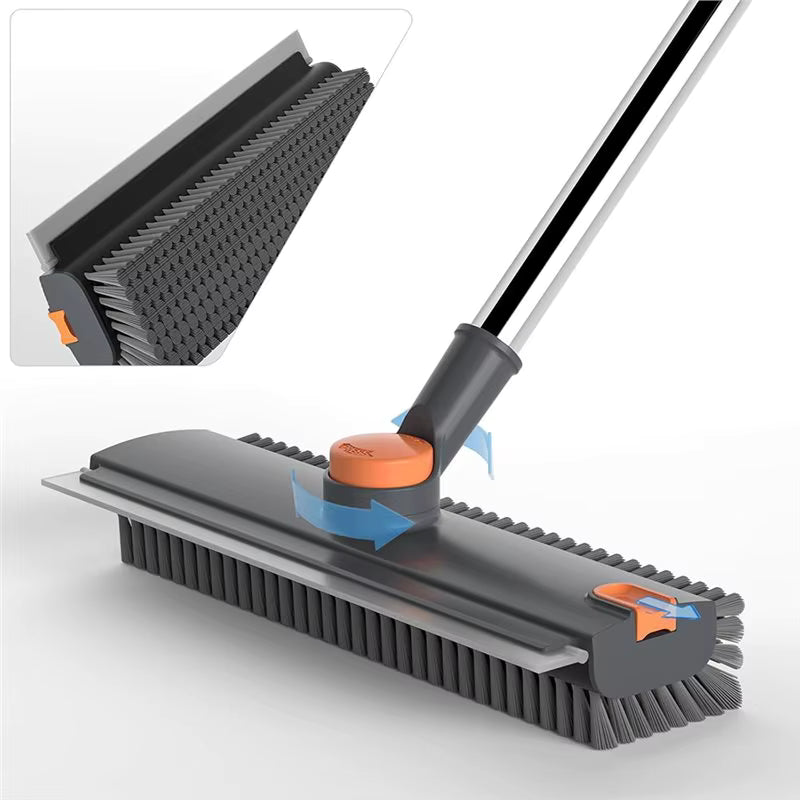 LustraClean Spazzola e Tergivetro 3 in 1 per Pavimenti, Bagno e Vetri